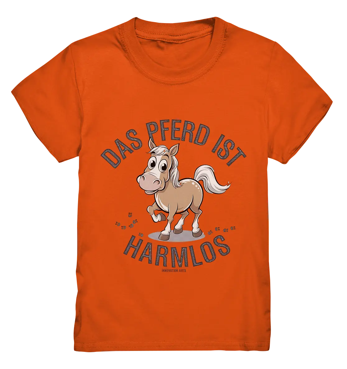 Das Pferd ist harmlos – Humorvolles Cartoon-Design - Kids Premium Shirt Bright Lights Arts