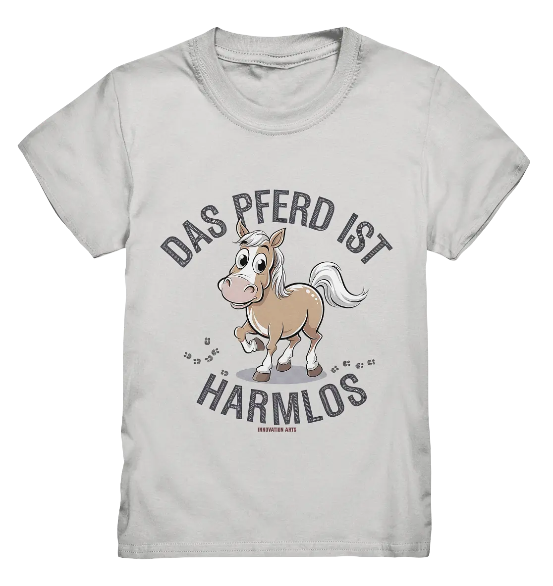 Das Pferd ist harmlos – Humorvolles Cartoon-Design - Kids Premium Shirt Bright Lights Arts