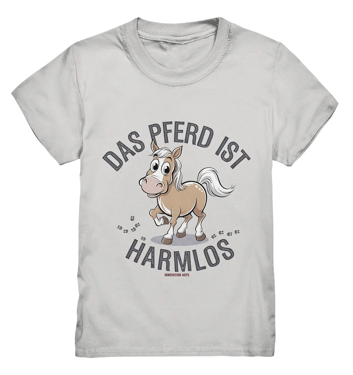Das Pferd ist harmlos – Humorvolles Cartoon-Design - Kids Premium Shirt Bright Lights Arts
