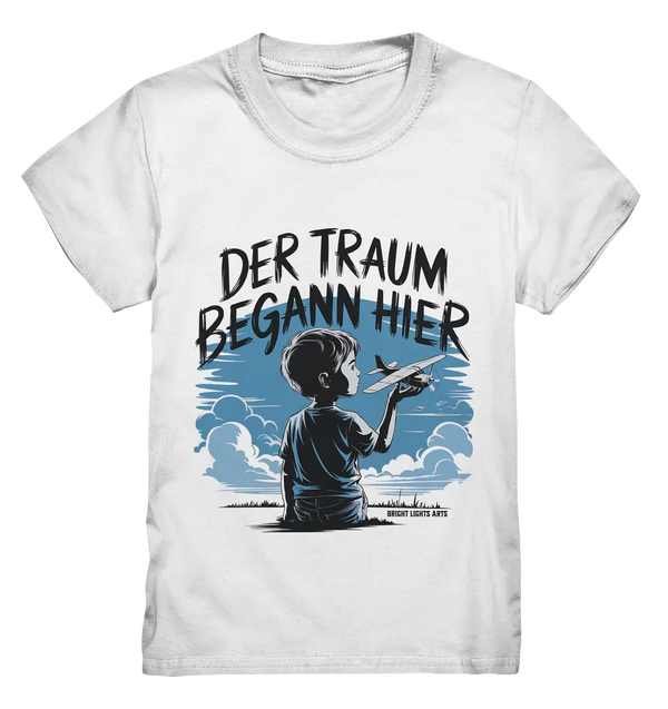 Der Traum begann hier – Inspiration & Kindheitserinnerungen - Kids Premium Shirt Bright Lights Arts