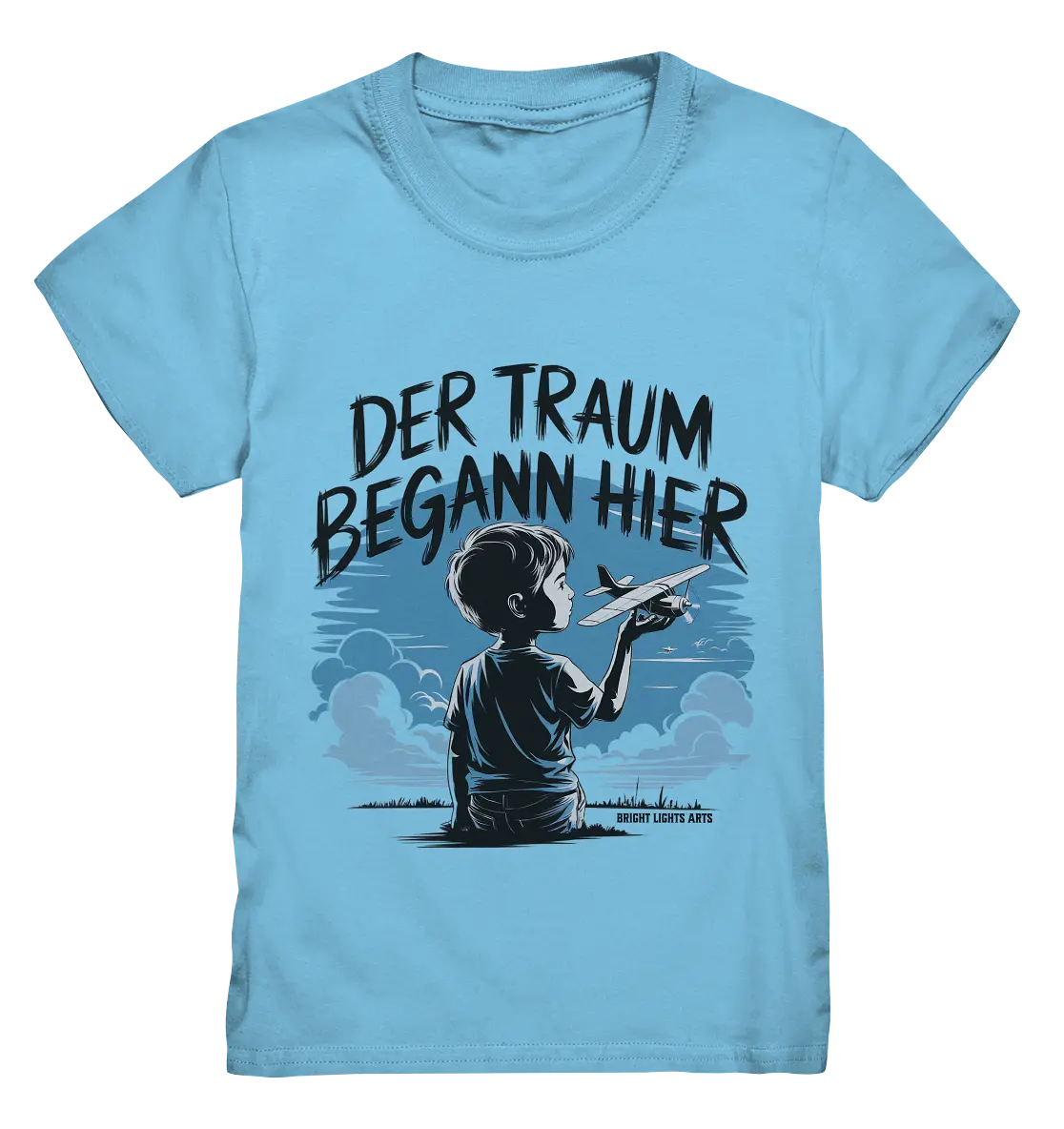 Der Traum begann hier – Inspiration & Kindheitserinnerungen - Kids Premium Shirt Bright Lights Arts