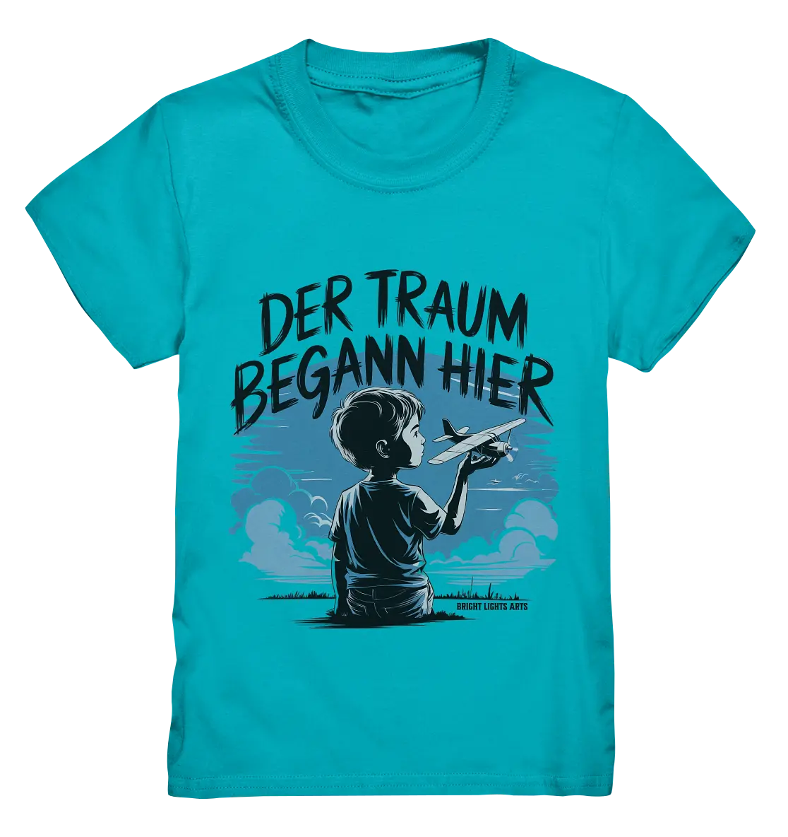 Der Traum begann hier – Inspiration & Kindheitserinnerungen - Kids Premium Shirt Bright Lights Arts