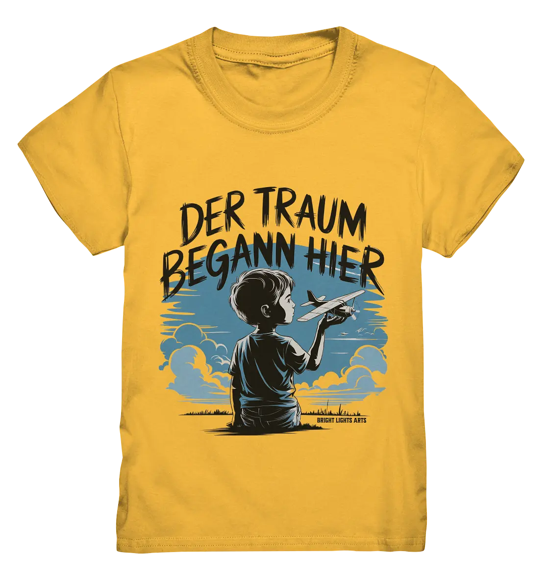 Der Traum begann hier – Inspiration & Kindheitserinnerungen - Kids Premium Shirt Bright Lights Arts
