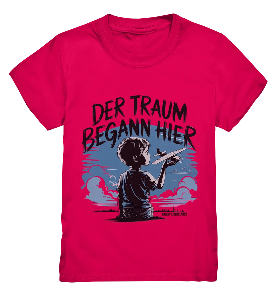 Der Traum begann hier – Inspiration & Kindheitserinnerungen - Kids Premium Shirt Bright Lights Arts