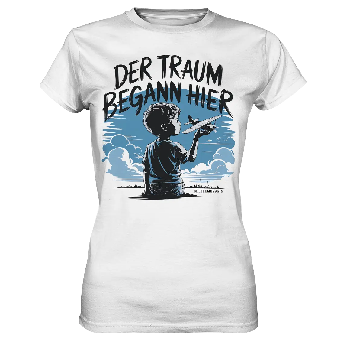 Der Traum begann hier – Inspiration & Kindheitserinnerungen - Ladies Premium Shirt Bright Lights Arts