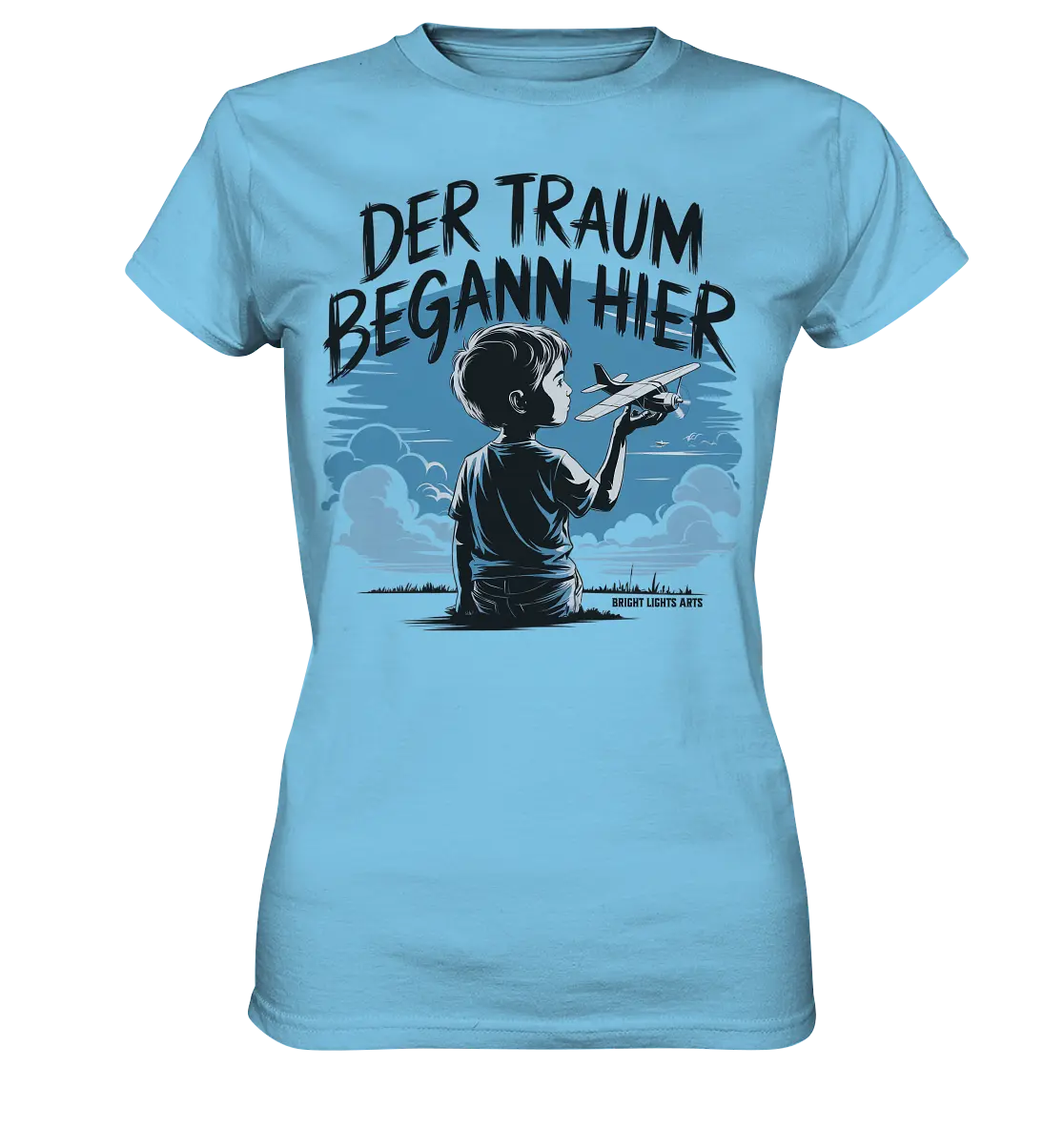 Der Traum begann hier – Inspiration & Kindheitserinnerungen - Ladies Premium Shirt Bright Lights Arts