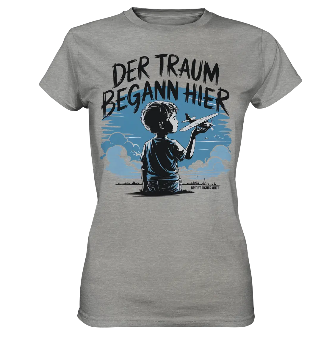 Der Traum begann hier – Inspiration & Kindheitserinnerungen - Ladies Premium Shirt Bright Lights Arts