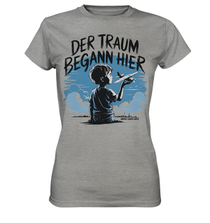 Der Traum begann hier – Inspiration & Kindheitserinnerungen - Ladies Premium Shirt Bright Lights Arts