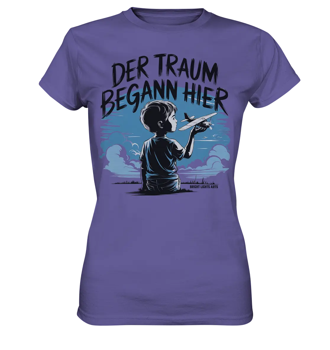 Der Traum begann hier – Inspiration & Kindheitserinnerungen - Ladies Premium Shirt Bright Lights Arts