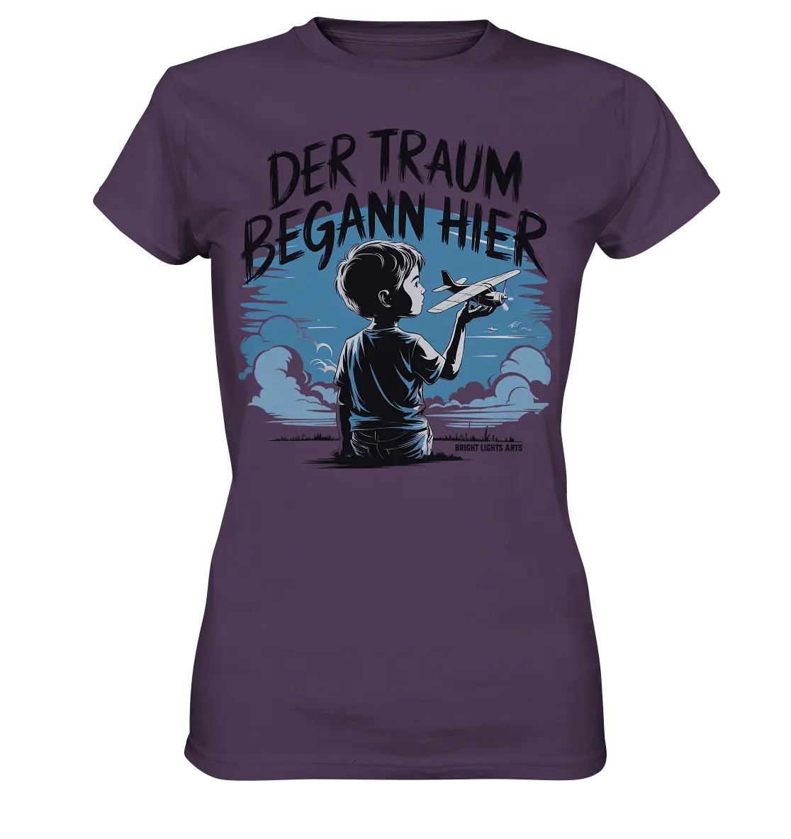 Der Traum begann hier – Inspiration & Kindheitserinnerungen - Ladies Premium Shirt Bright Lights Arts