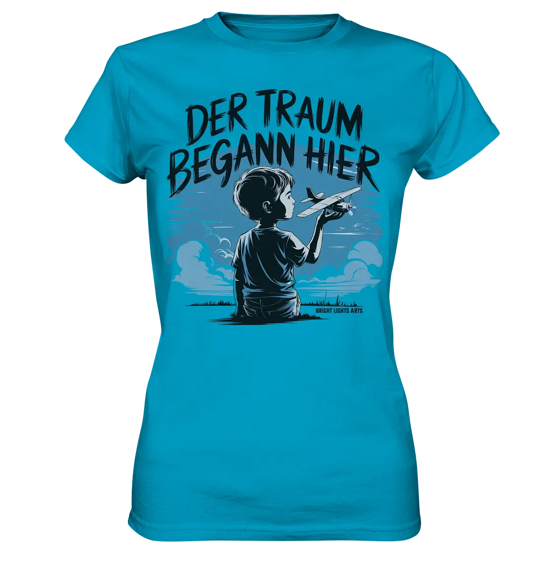 Der Traum begann hier – Inspiration & Kindheitserinnerungen - Ladies Premium Shirt Bright Lights Arts
