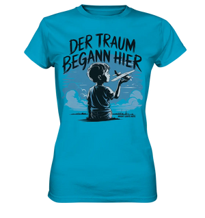 Der Traum begann hier – Inspiration & Kindheitserinnerungen - Ladies Premium Shirt Bright Lights Arts