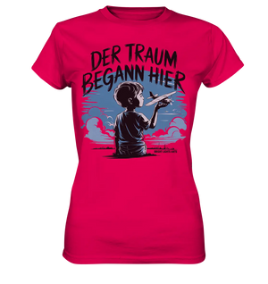 Der Traum begann hier – Inspiration & Kindheitserinnerungen - Ladies Premium Shirt Bright Lights Arts