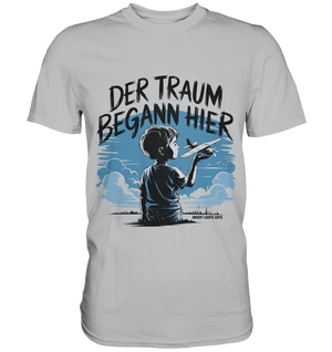 Der Traum begann hier – Inspiration & Kindheitserinnerungen - Premium Shirt Bright Lights Arts