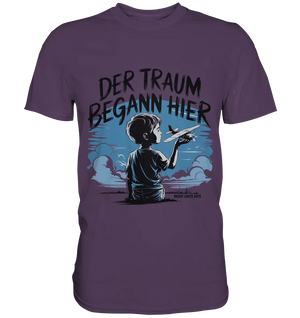 Der Traum begann hier – Inspiration & Kindheitserinnerungen - Premium Shirt Bright Lights Arts