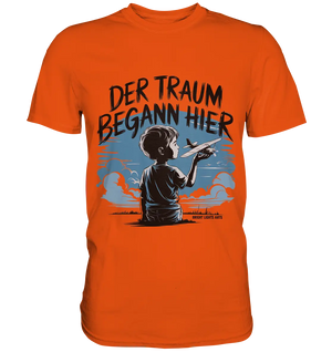 Der Traum begann hier – Inspiration & Kindheitserinnerungen - Premium Shirt Bright Lights Arts
