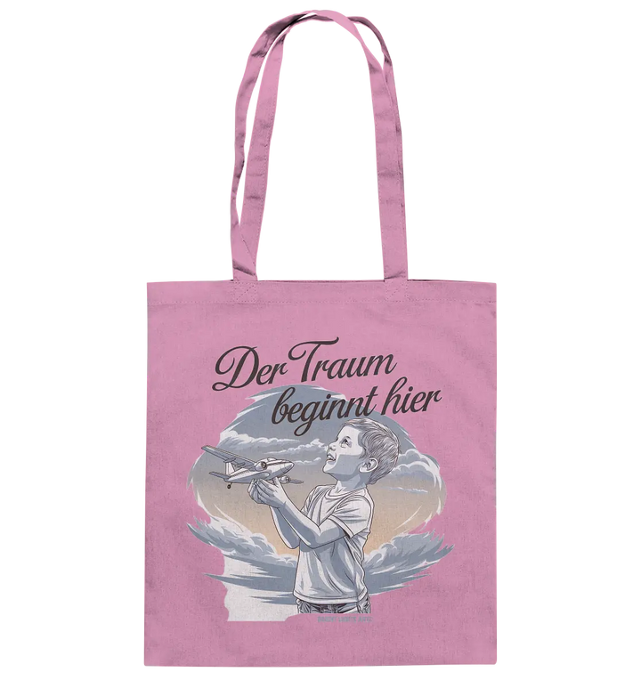 Der Traum beginnt hier – Inspiration & Kindheitserinnerungen - Baumwolltasche Bright Lights Arts