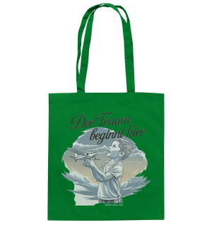 Der Traum beginnt hier – Inspiration & Kindheitserinnerungen - Baumwolltasche Bright Lights Arts