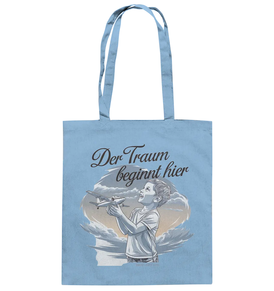 Der Traum beginnt hier – Inspiration & Kindheitserinnerungen - Baumwolltasche Bright Lights Arts