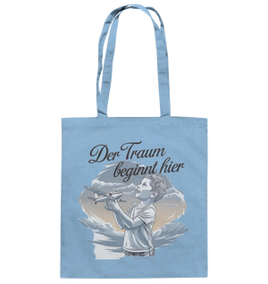 Der Traum beginnt hier – Inspiration & Kindheitserinnerungen - Baumwolltasche Bright Lights Arts