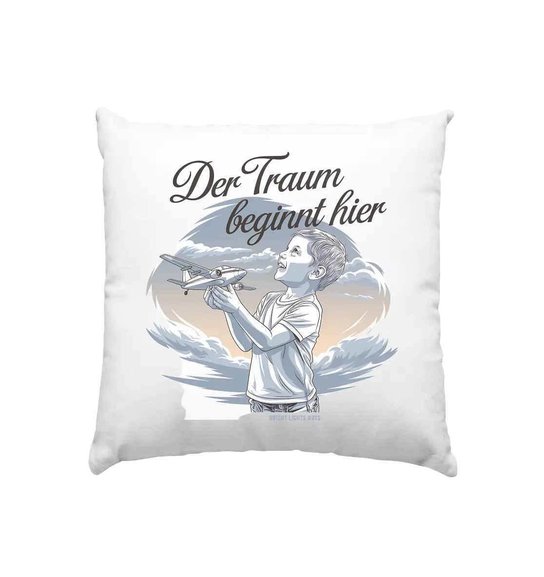 Der Traum beginnt hier – Inspiration & Kindheitserinnerungen - Kissen 40x40cm Bright Lights Arts