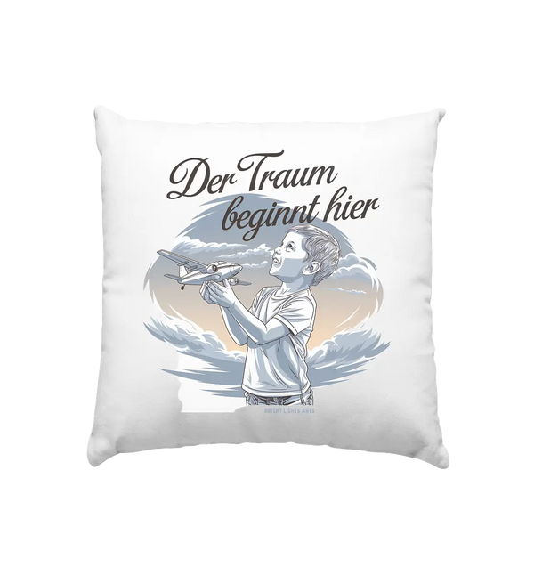 Der Traum beginnt hier – Inspiration & Kindheitserinnerungen - Kissen 40x40cm Bright Lights Arts
