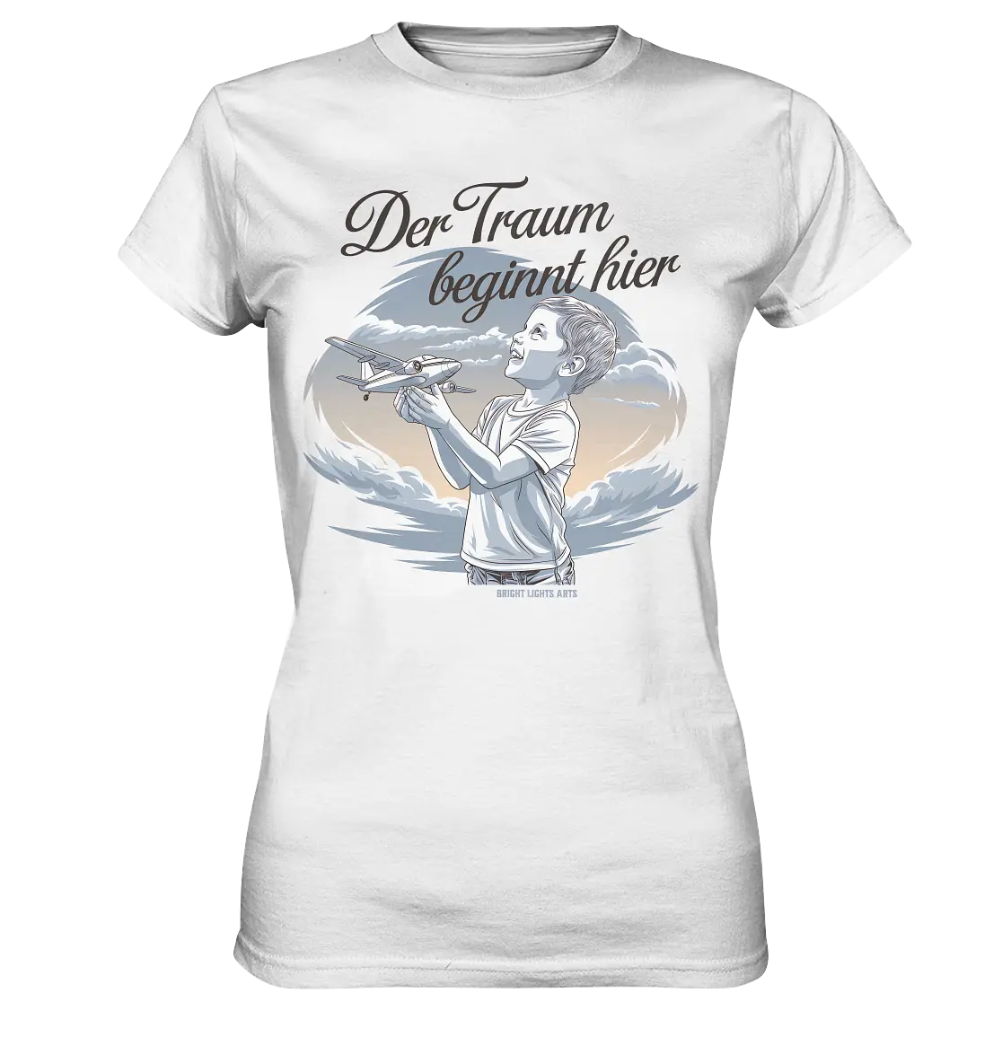 Der Traum beginnt hier – Inspiration & Kindheitserinnerungen - Ladies Premium Shirt Bright Lights Arts