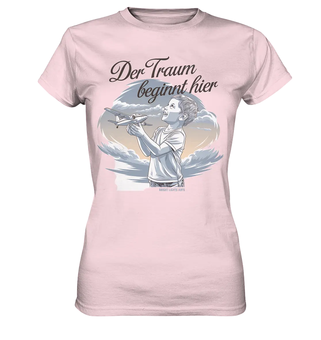 Der Traum beginnt hier – Inspiration & Kindheitserinnerungen - Ladies Premium Shirt Bright Lights Arts