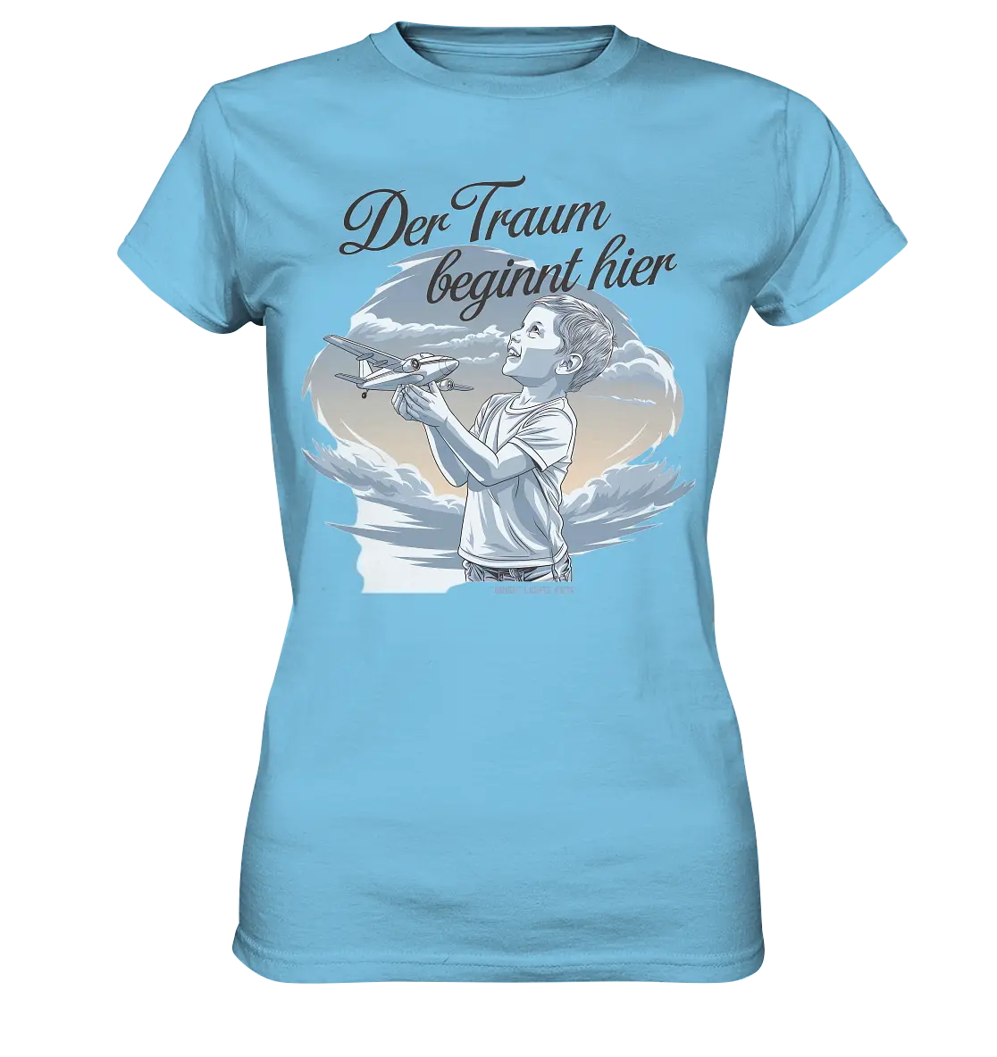 Der Traum beginnt hier – Inspiration & Kindheitserinnerungen - Ladies Premium Shirt Bright Lights Arts