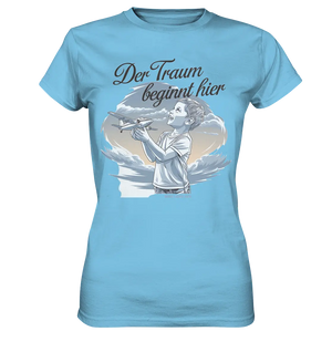 Der Traum beginnt hier – Inspiration & Kindheitserinnerungen - Ladies Premium Shirt Bright Lights Arts