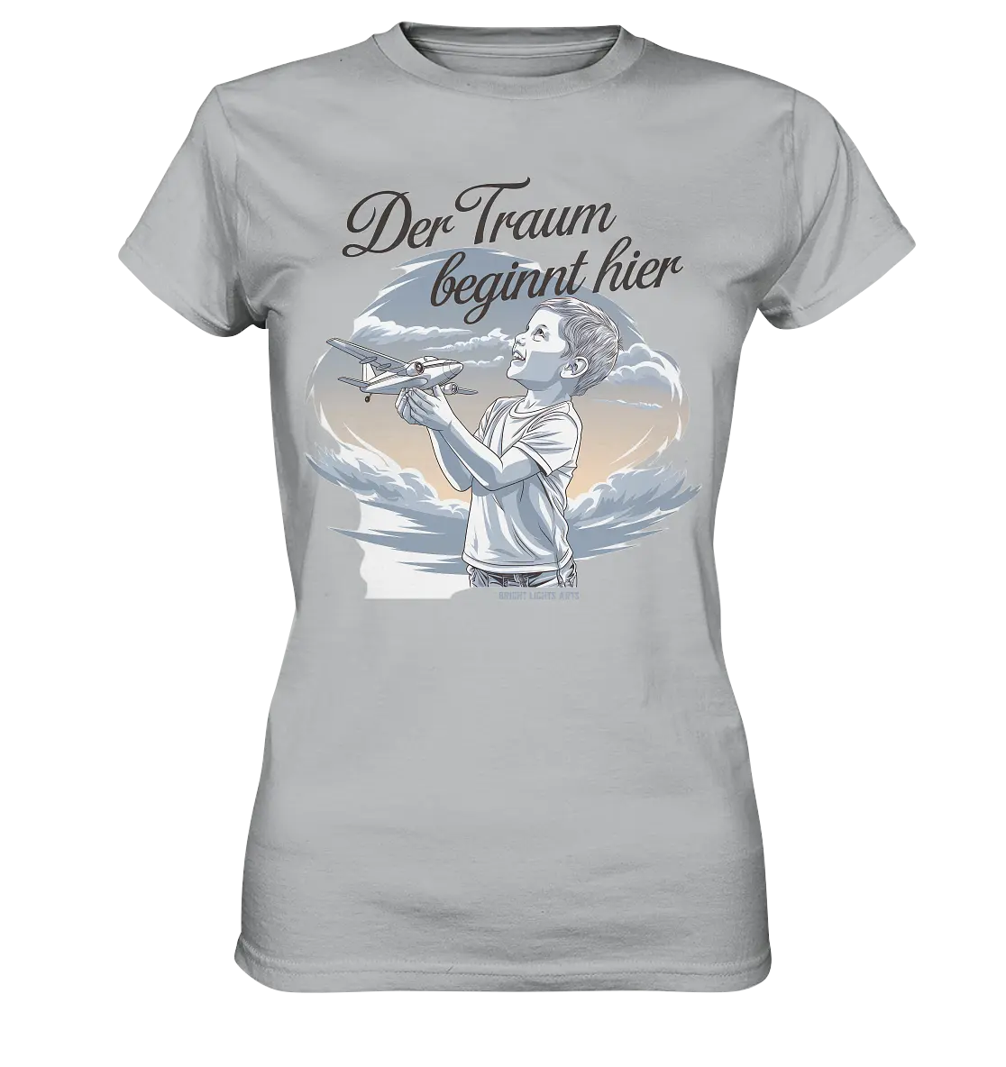 Der Traum beginnt hier – Inspiration & Kindheitserinnerungen - Ladies Premium Shirt Bright Lights Arts