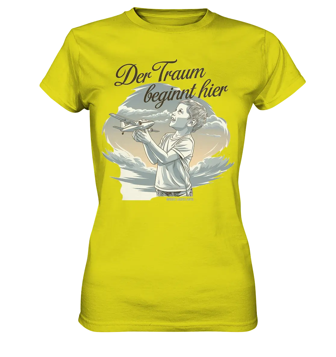 Der Traum beginnt hier – Inspiration & Kindheitserinnerungen - Ladies Premium Shirt Bright Lights Arts