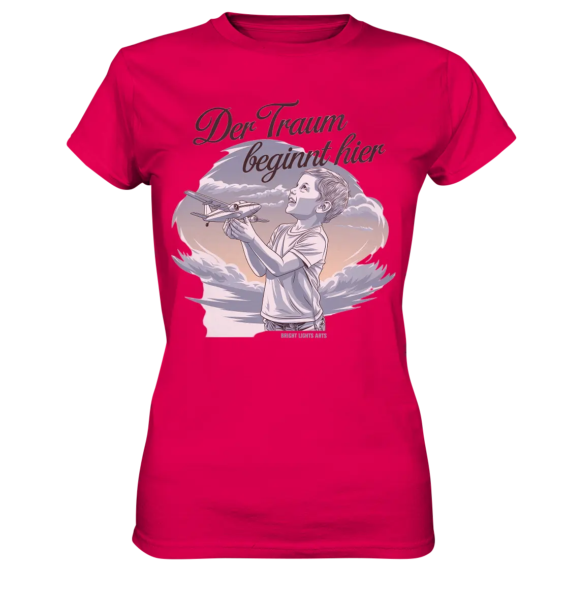 Der Traum beginnt hier – Inspiration & Kindheitserinnerungen - Ladies Premium Shirt Bright Lights Arts