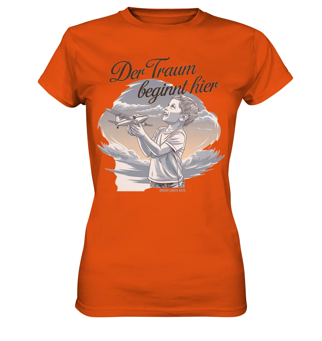 Der Traum beginnt hier – Inspiration & Kindheitserinnerungen - Ladies Premium Shirt Bright Lights Arts