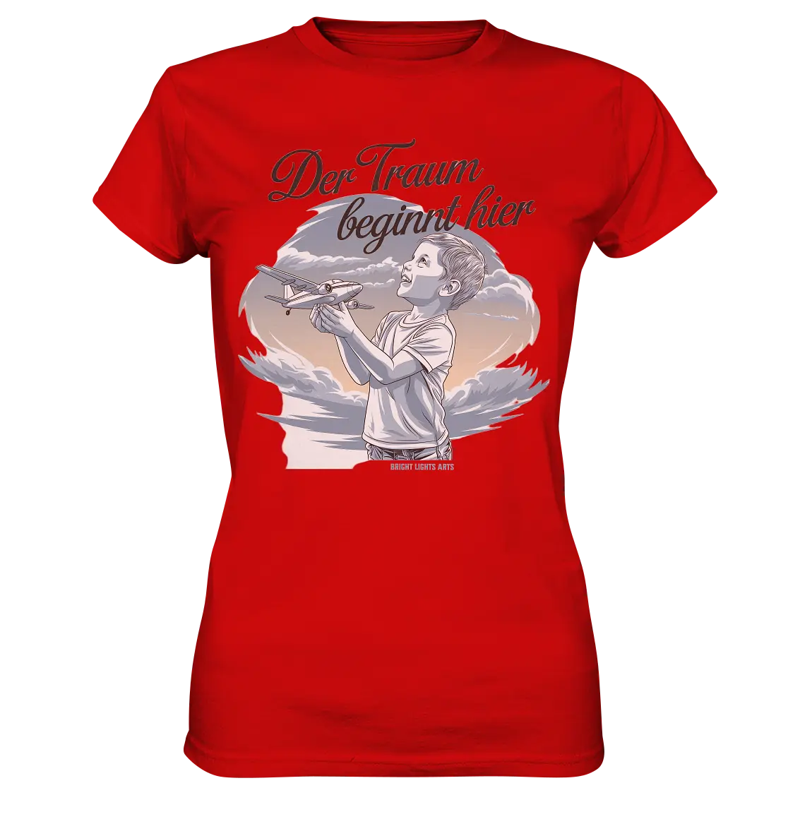 Der Traum beginnt hier – Inspiration & Kindheitserinnerungen - Ladies Premium Shirt Bright Lights Arts