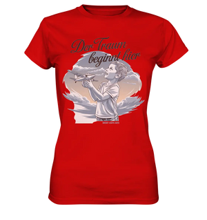 Der Traum beginnt hier – Inspiration & Kindheitserinnerungen - Ladies Premium Shirt Bright Lights Arts