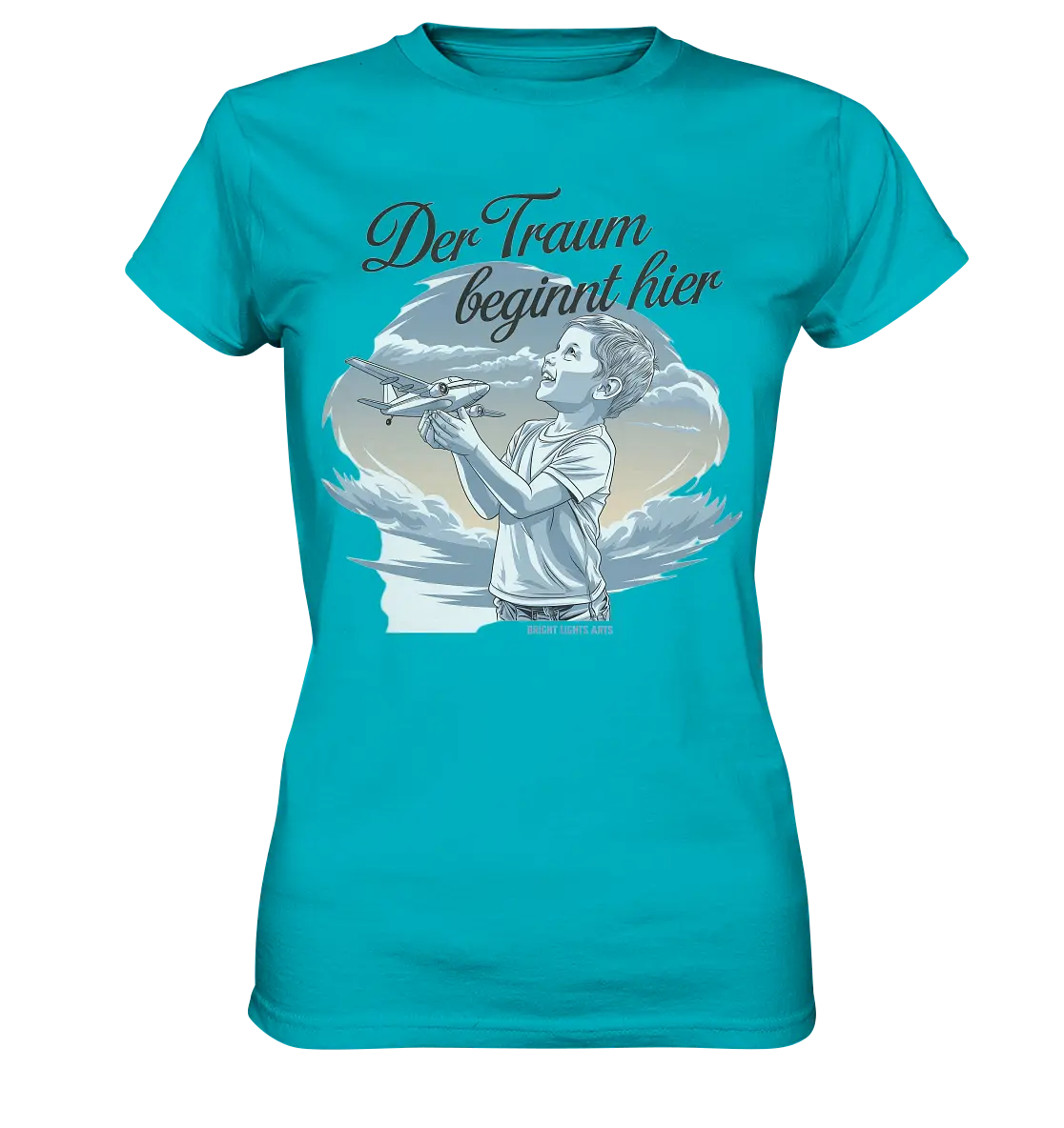 Der Traum beginnt hier – Inspiration & Kindheitserinnerungen - Ladies Premium Shirt Bright Lights Arts