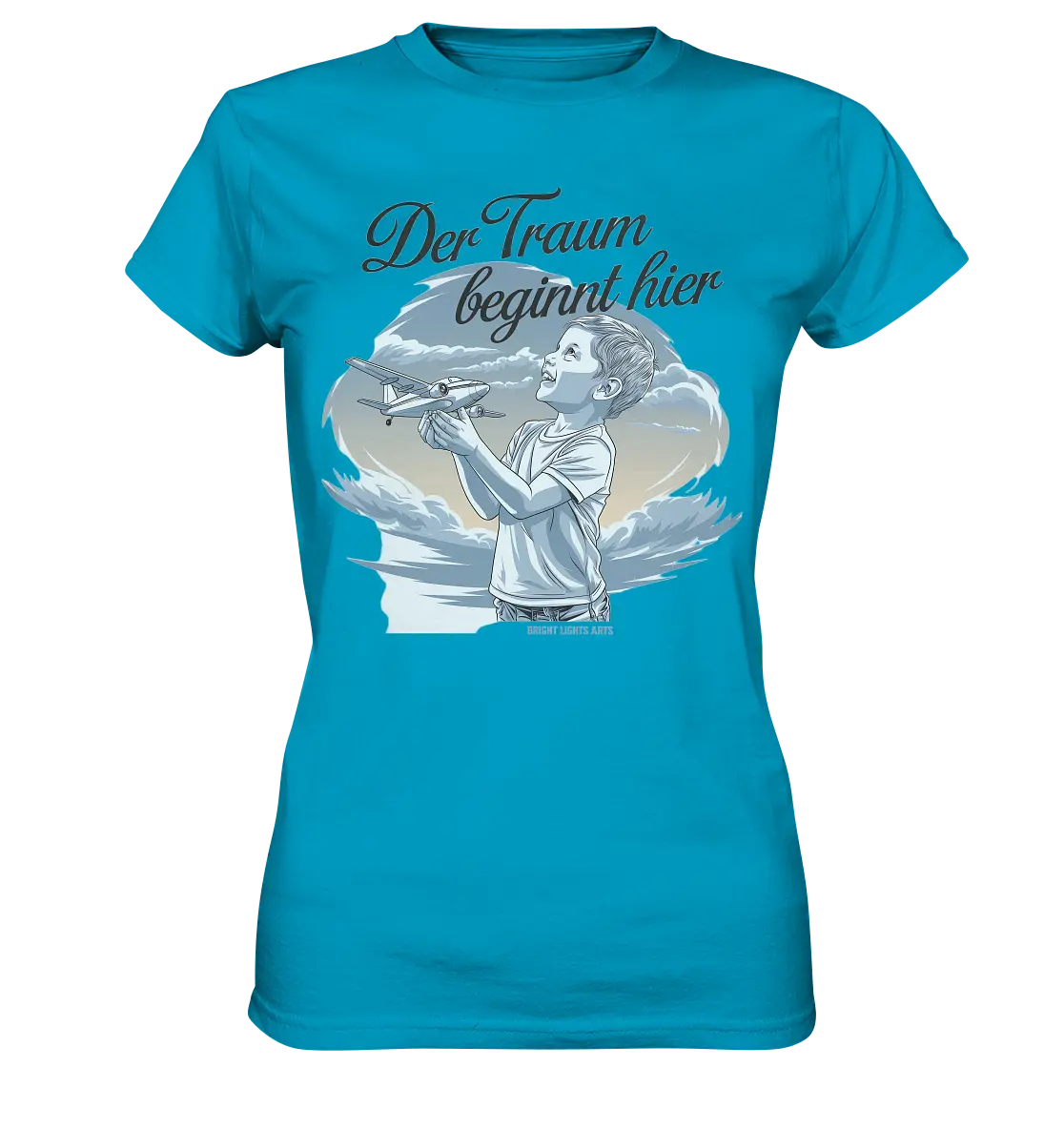 Der Traum beginnt hier – Inspiration & Kindheitserinnerungen - Ladies Premium Shirt Bright Lights Arts