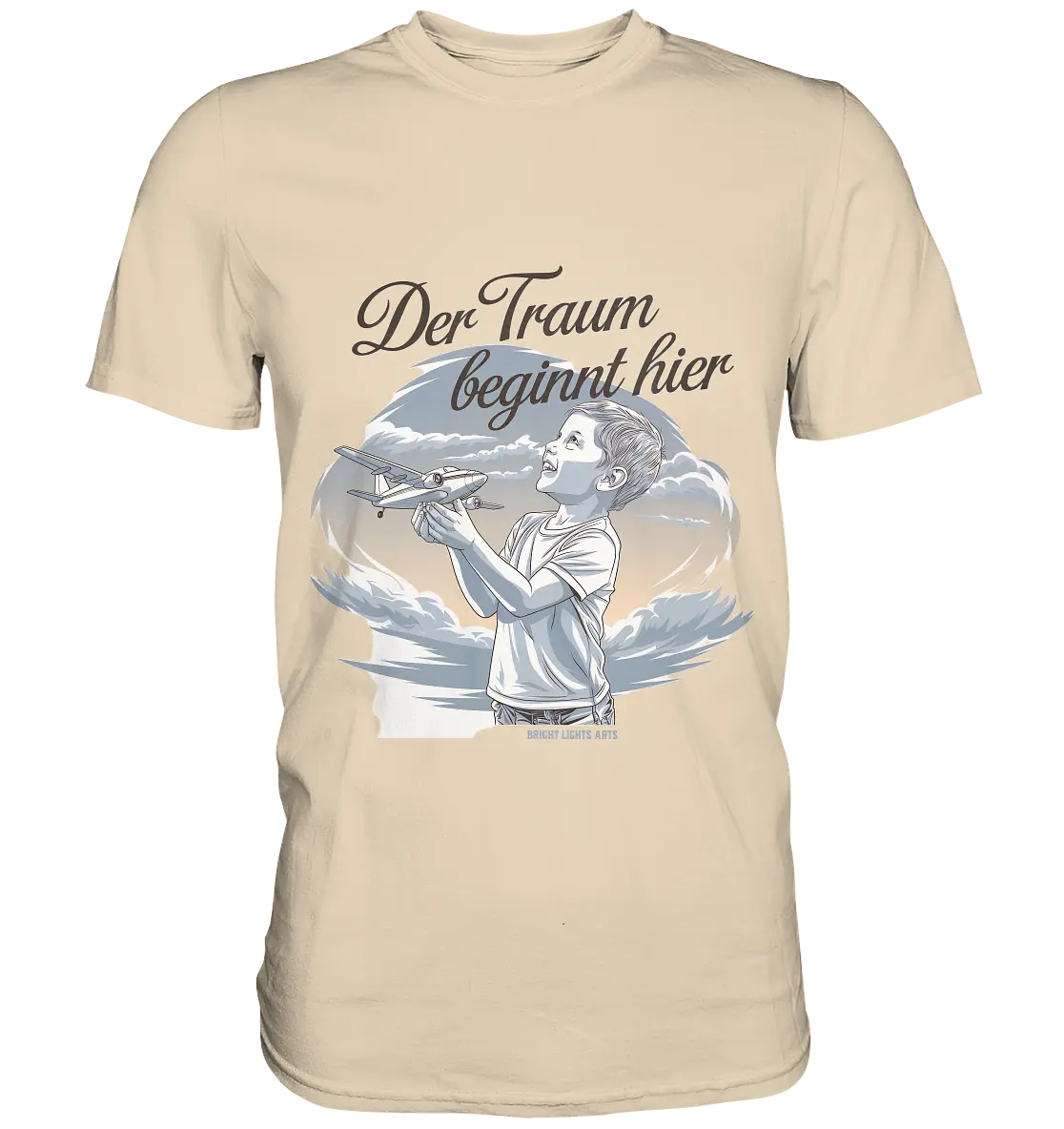 Der Traum beginnt hier – Inspiration & Kindheitserinnerungen - Premium Shirt Bright Lights Arts