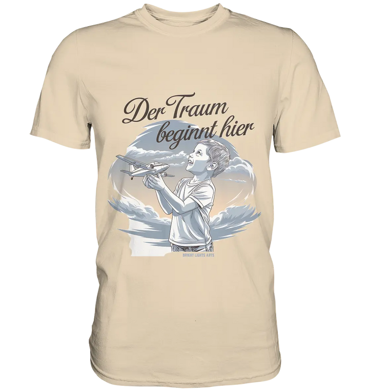 Der Traum beginnt hier – Inspiration & Kindheitserinnerungen - Premium Shirt Bright Lights Arts