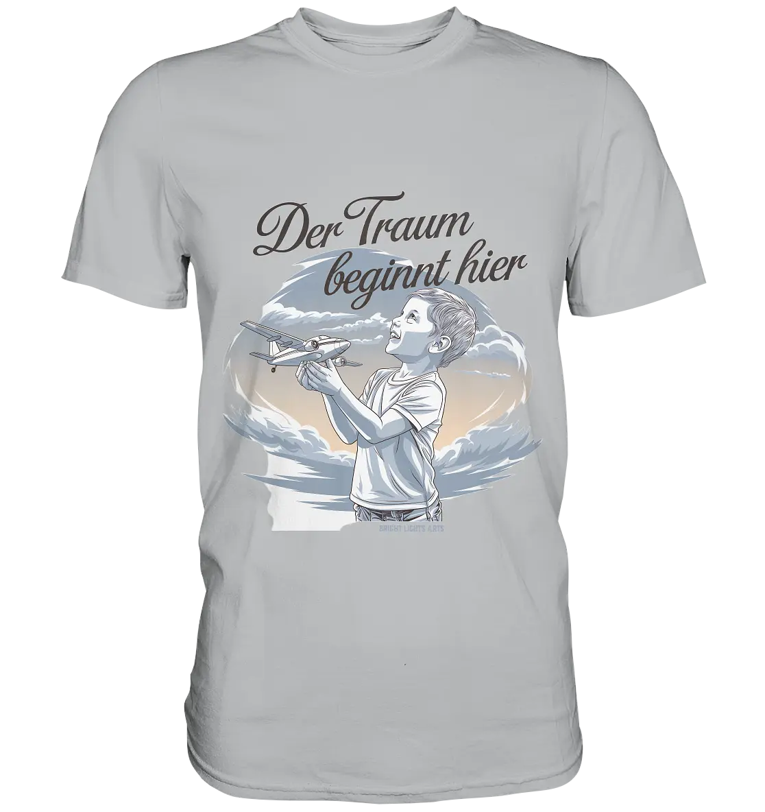 Der Traum beginnt hier – Inspiration & Kindheitserinnerungen - Premium Shirt Bright Lights Arts
