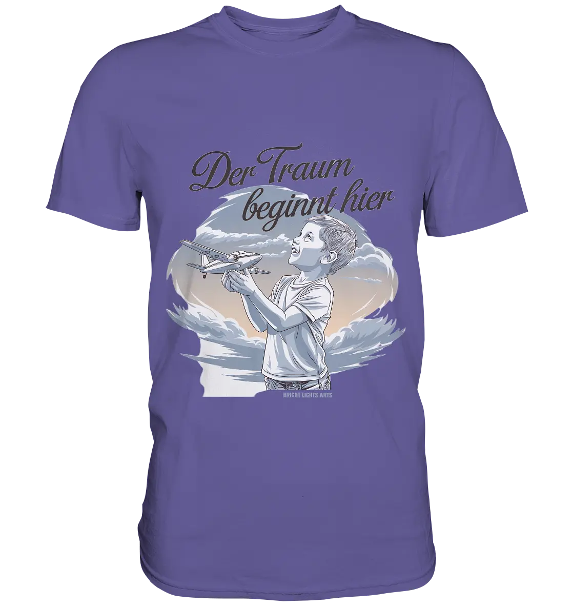 Der Traum beginnt hier – Inspiration & Kindheitserinnerungen - Premium Shirt Bright Lights Arts