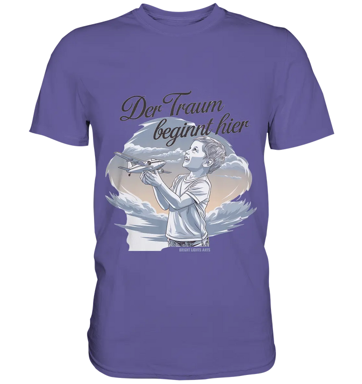 Der Traum beginnt hier – Inspiration & Kindheitserinnerungen - Premium Shirt Bright Lights Arts
