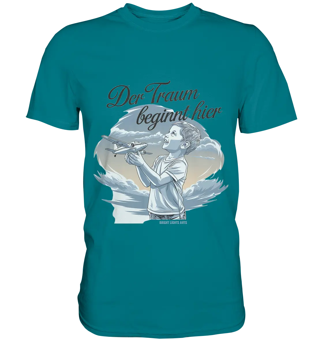 Der Traum beginnt hier – Inspiration & Kindheitserinnerungen - Premium Shirt Bright Lights Arts