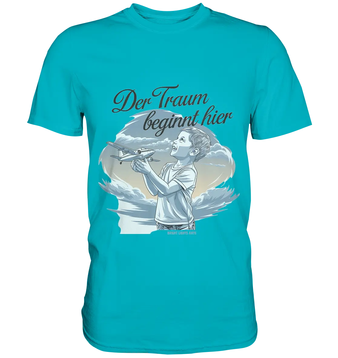 Der Traum beginnt hier – Inspiration & Kindheitserinnerungen - Premium Shirt Bright Lights Arts