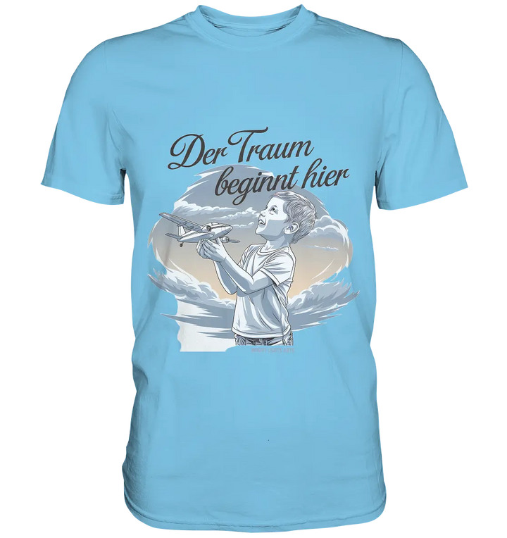 Der Traum beginnt hier – Inspiration & Kindheitserinnerungen - Premium Shirt Bright Lights Arts