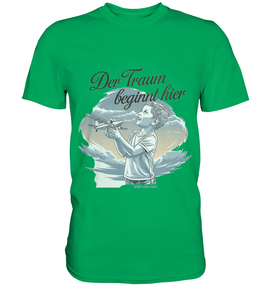 Der Traum beginnt hier – Inspiration & Kindheitserinnerungen - Premium Shirt Bright Lights Arts