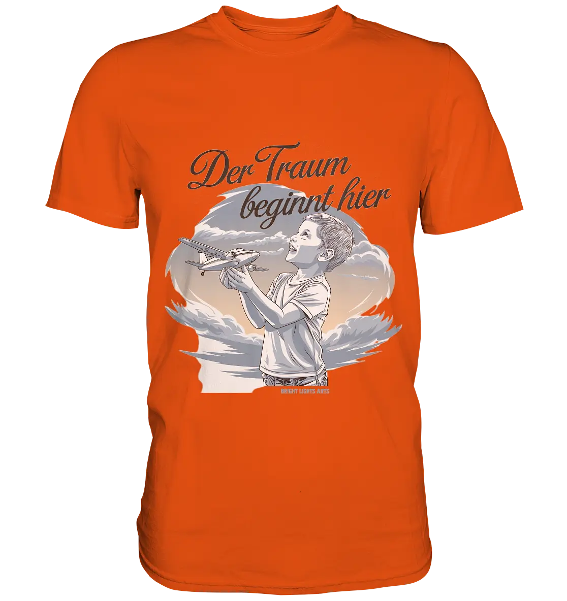 Der Traum beginnt hier – Inspiration & Kindheitserinnerungen - Premium Shirt Bright Lights Arts