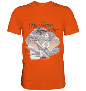 Der Traum beginnt hier – Inspiration & Kindheitserinnerungen - Premium Shirt Bright Lights Arts