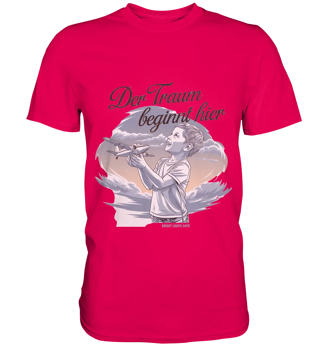 Der Traum beginnt hier – Inspiration & Kindheitserinnerungen - Premium Shirt Bright Lights Arts